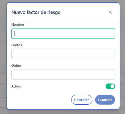 Nuevo factor de riesgo