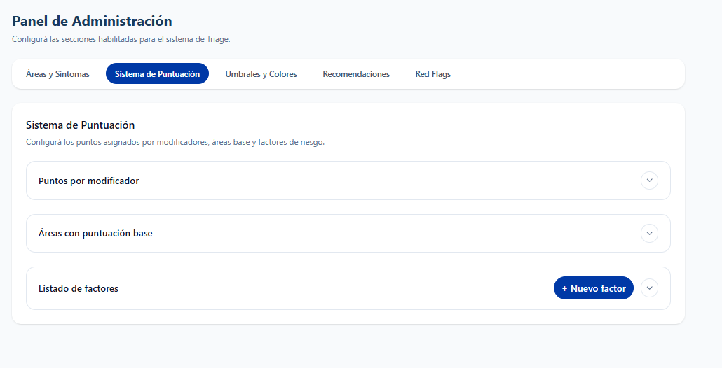 Sistema de puntuación