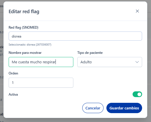 Red Flags detalle